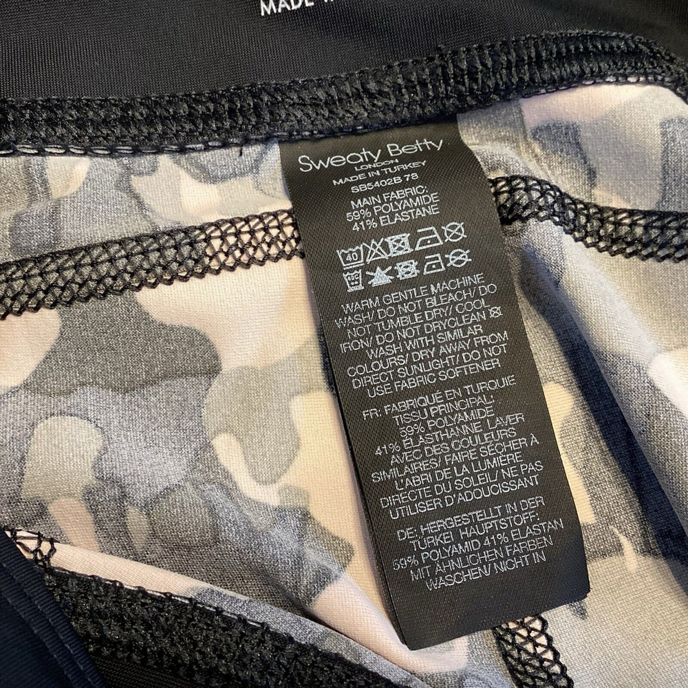 Sweaty Betty Leggings Sz S Zero Gravity Camo Pockets 7/8 Length Running EUC - Picture 10 of 10
